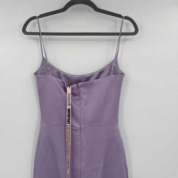 House of CB Lilac Feather-Hem Midi Dress - Picture 5 of 11